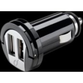 Autós töltő, átalakító, 2x USB, 2A
