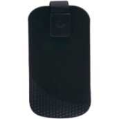 Tok, TATTO, mobiltelefon tok, polírozó béléssel, Easy Lift pánt tépőzáras, fekete, Phabletekhez
