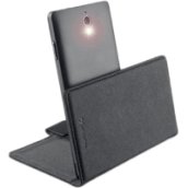 Tok, BOOK CASE, univerzális könyvszerűen nyitható tok, Phabletekhez, fekete