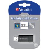 Pinstripe 32GB USB 2.0 pendrive fekete