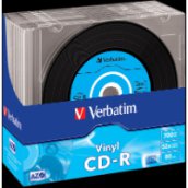 CD-R lemez 700 MB 52x, vékony tok, "Vinyl", 10db/csomag