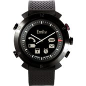 CLASSIC, Black Onyx okosóra (szilikon + nylon szíj)