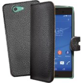 Xperia Z3 compact flip book cover fekete