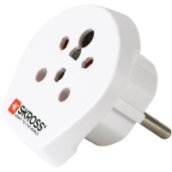 Utazó adapter, India-Izrael-Dánia