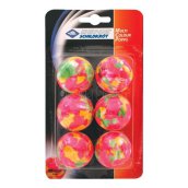 Donic Multicolor ping-pong labda, 6 db