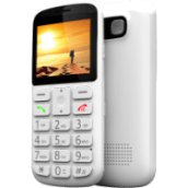Senior fehér kártyafüggetlen mobiltelefon