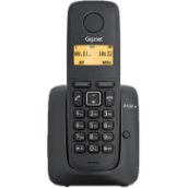 A120A dect telefon, üzenetrögzítővel, fekete