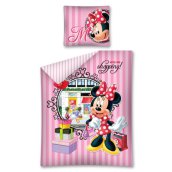 Minnie shopping ágyneműhuzat csíkos