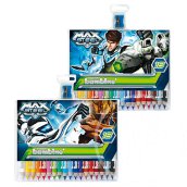 Max Steel Jumbo színes mintás ceruza szett faragóval 18db