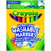 Crayola: 8 darabos extra-lemosható vastag filctoll