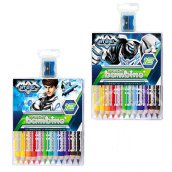 Max Steel Jumbo színes mintás ceruza szett faragóval 12db