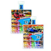 Hot Wheels színes ceruza szett mintás 12db-os