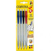 Nyomógombos golyóstoll szett 4db - Corvina