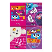 Furby kockás füzet A/5-ös méretű