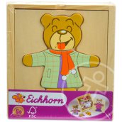 Eichhorn macis fa puzzle - kék ruhában