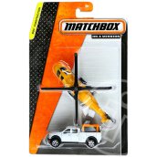 Matchbox: Repülő és kisautó - sárga helikopter és ezüst terepjáró