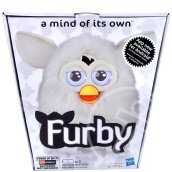 Furby interaktív fehér plüssfigura