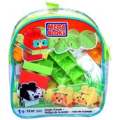 Mega Bloks: Dzsungel barátok építőkockák kék táskában