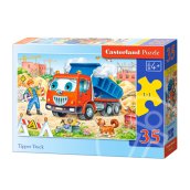 Piros dömper 35 darabos puzzle