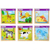 Fa puzzle állatokkal és járművekkel - Eichhorn