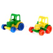 Wader: Kid Cars traktor fiús színekben  11 cm