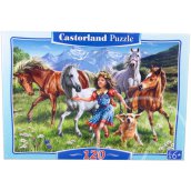 Lovakkal a réten 120 db-os puzzle