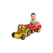 Wader: Óriás traktor utánfutóval  102 cm