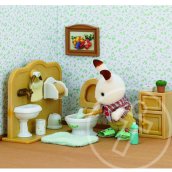 Sylvanian Families: Csoki Nyuszi bátyó fürdőszoba bútorral