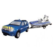 Gendarmerie Dacia Duster és motorcsónak utánfutón fém modell szett 1/43 - Mondo Motors