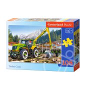 Rönkszállító markológép 108 darabos puzzle