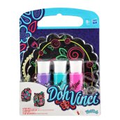 Play-Doh Doh Vinci 3 darabos utántöltő készlet sablonnal - fekete