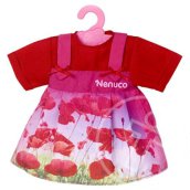 Nenuco: Piros babaruha fogassal 42cm-es babákhoz