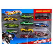Hot Wheels: 10 darabos kisautó készlet