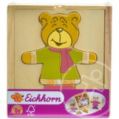 Eichhorn macis fa puzzle - zöld ruhában