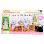 Sylvanian Families: Szürke Cica mama vidéki konyhája