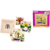 Négy évszak fa puzzle - Eichhorn