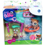 Littlest PetShop - Picurka sétáló maci a kicsinyével és kiegészítőkkel