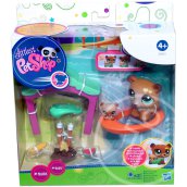 Littlest PetShop - Picurka sétáló maci a kicsinyével és kiegészítőkkel