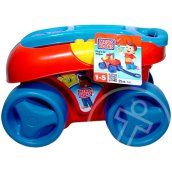 Mega Bloks - Kocka tároló piros kocsi építőkockákkal