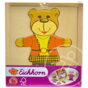 Eichhorn macis fa puzzle - barna ruhában