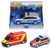Dickie Toys: S.O.S. autómodellek 3-féle változatban 1/36 - Simba Toys