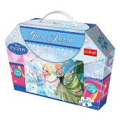 Disney hercegnők: Jégvarázs csillámos puzzle - 100 db