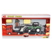 Truck Team munkagép szállító kamion - zöld markolóval