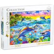 Clementoni 500 darabos trópusi delfinek puzzle