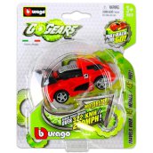 Bburago Go Gears hátrahúzós kisautók - piros-fekete versenyautó