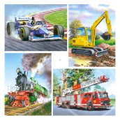 Járművek 8, 12, 15 és 20 darabos puzzle