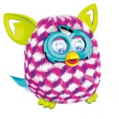 Furby BOOM interaktív plüss lila-rózsaszín-fehér kockás mintával - Hasbro