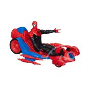 Csodálatos Pókember Titan Hero Turbo Racer figura járművel - Hasbro