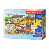 Építkezés munkagépekkel 35 darabos puzzle