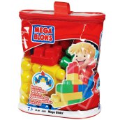 Mega Bloks: Építőkockák 24 db piros táskában